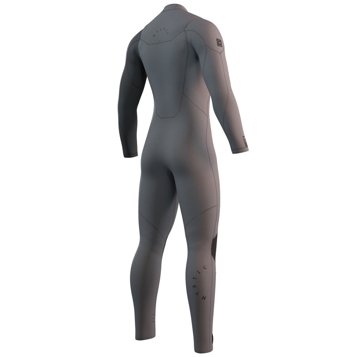 Mystic Marshall fullsuit wetsuit heren 5/3mm borstrits licht grijs 2