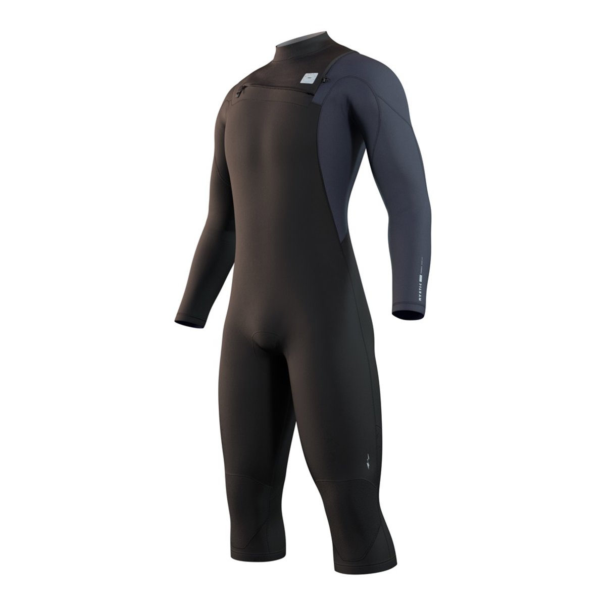 Mystic Marshall Longarm Shortleg 4/3mm heren borstrits zwart foto 1