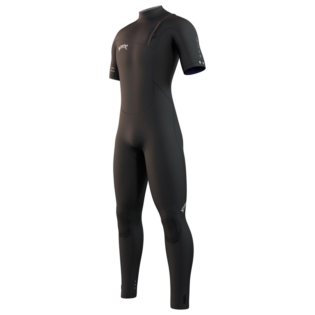 Mystic The One Shortarm 3/2mm heren zipfree zwart 3