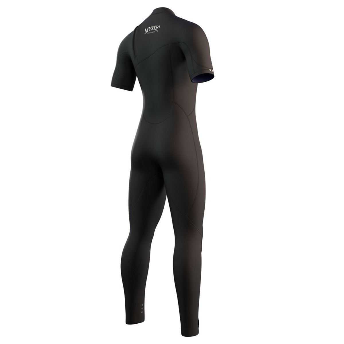 Mystic The One Shortarm 3/2mm heren zipfree zwart 4