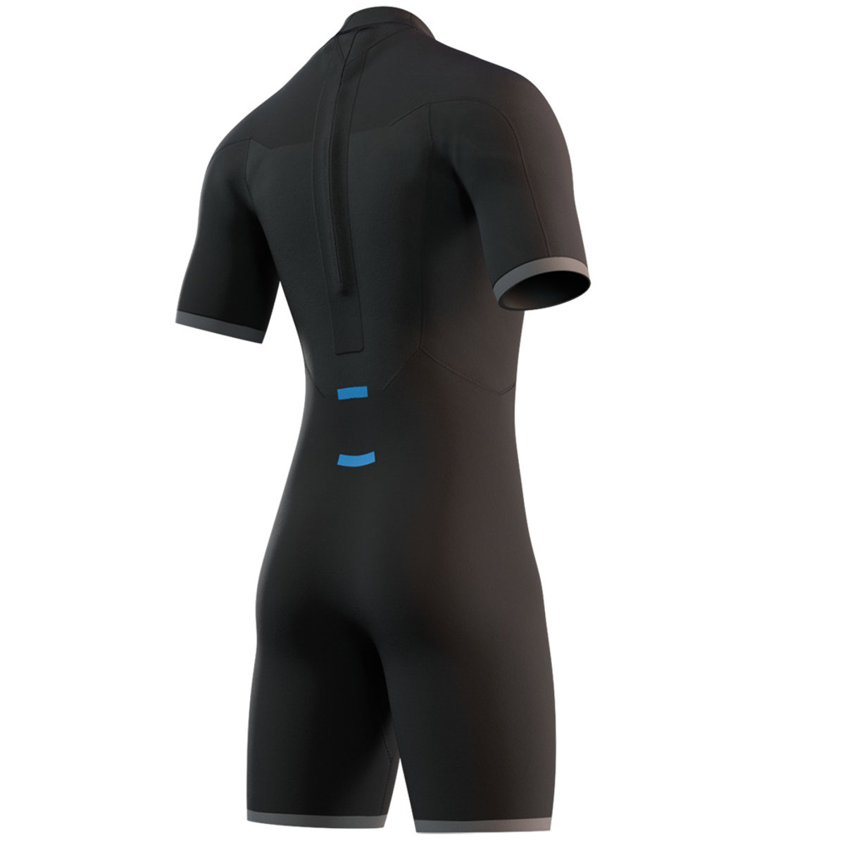 Mystic Brand shorty wetsuit 3/2 rugrits heren blauw 4