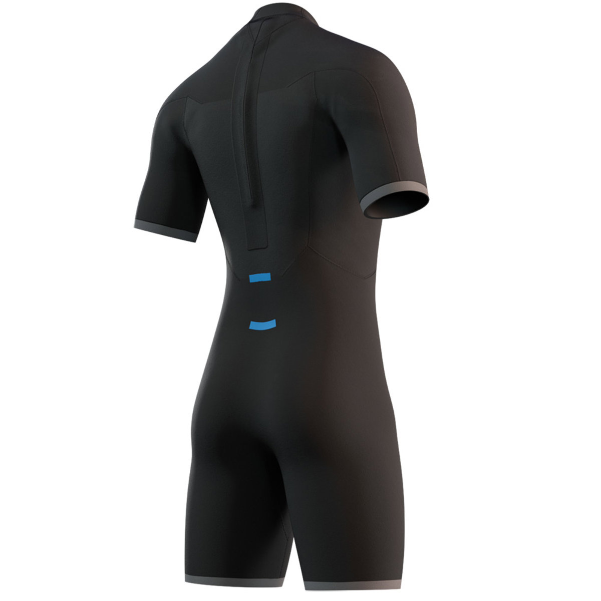 Mystic Brand shorty wetsuit 3/2 rugrits heren zwart 4