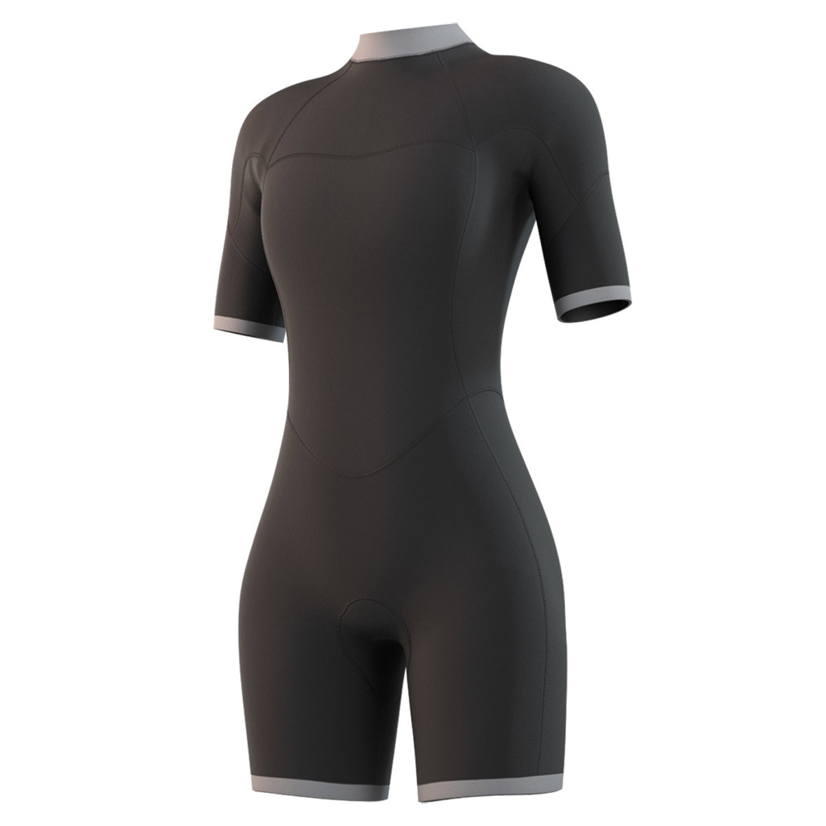 Mystic Brand shorty wetsuit 3/2 rugrits dames zwart 5