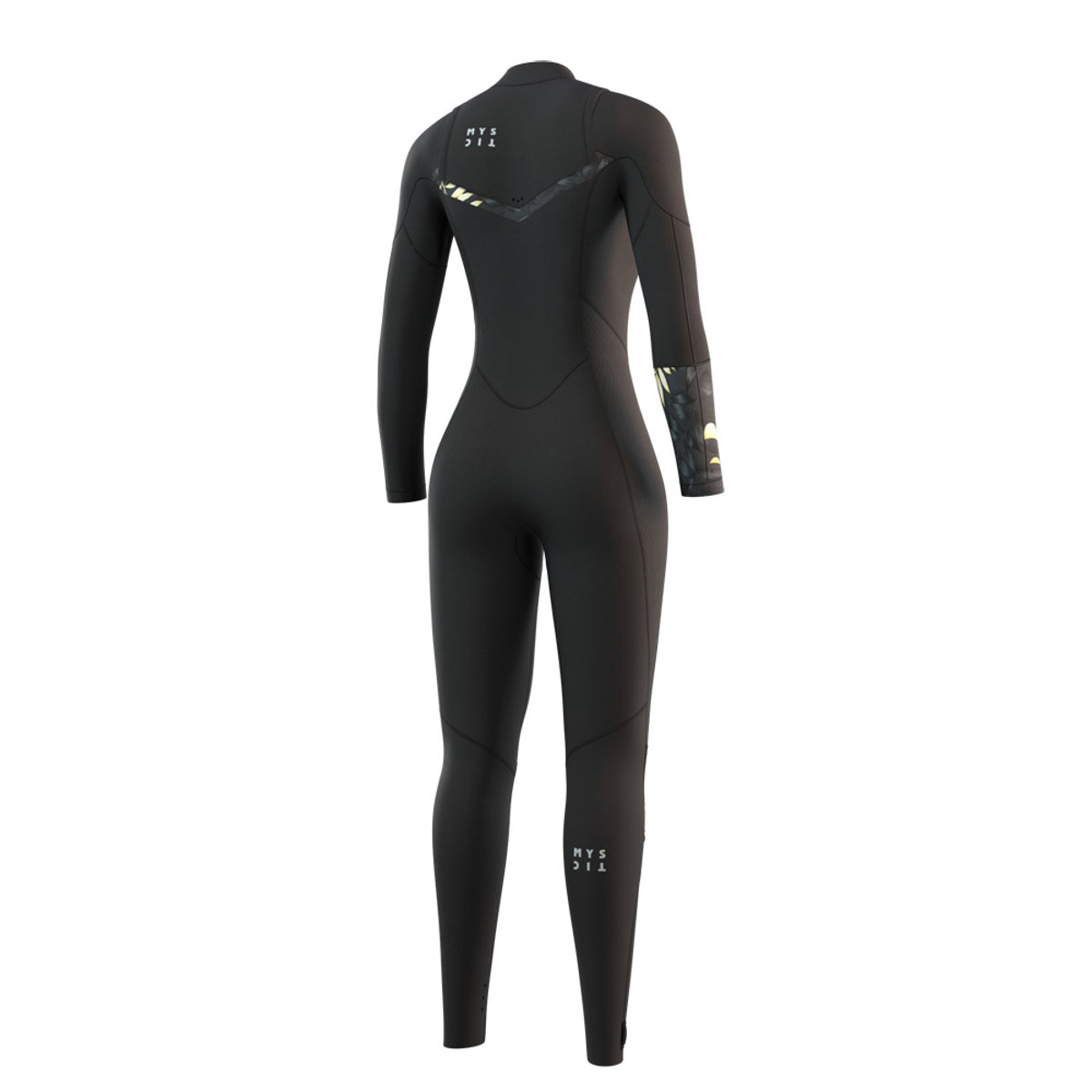 Mystic Dazzled fullsuit 4/3 mm dames zwart borstrits 2
