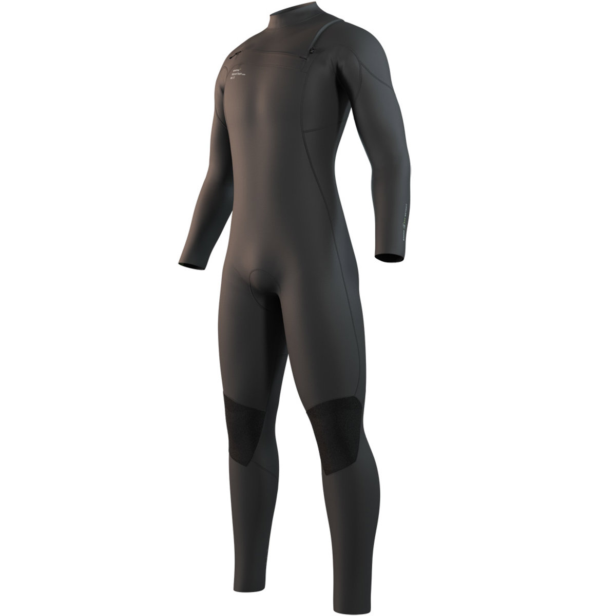 Mystic Evolve fullsuit wetsuit 4/3 mm borstrits heren zwart foto 1