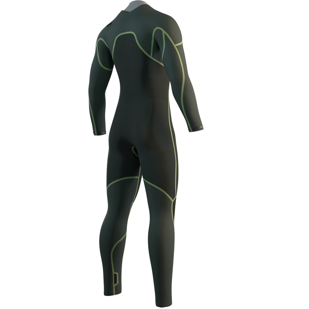 Mystic Evolve fullsuit wetsuit 4/3 mm borstrits heren zwart 4