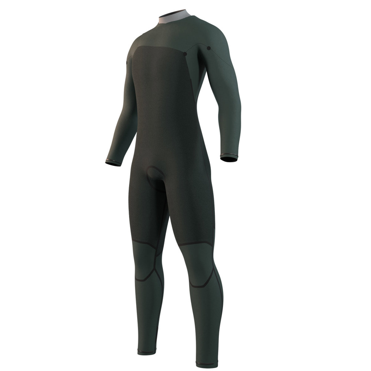 Mystic Motion fullsuit wetsuit 5/3 mm borstrits heren beige 3