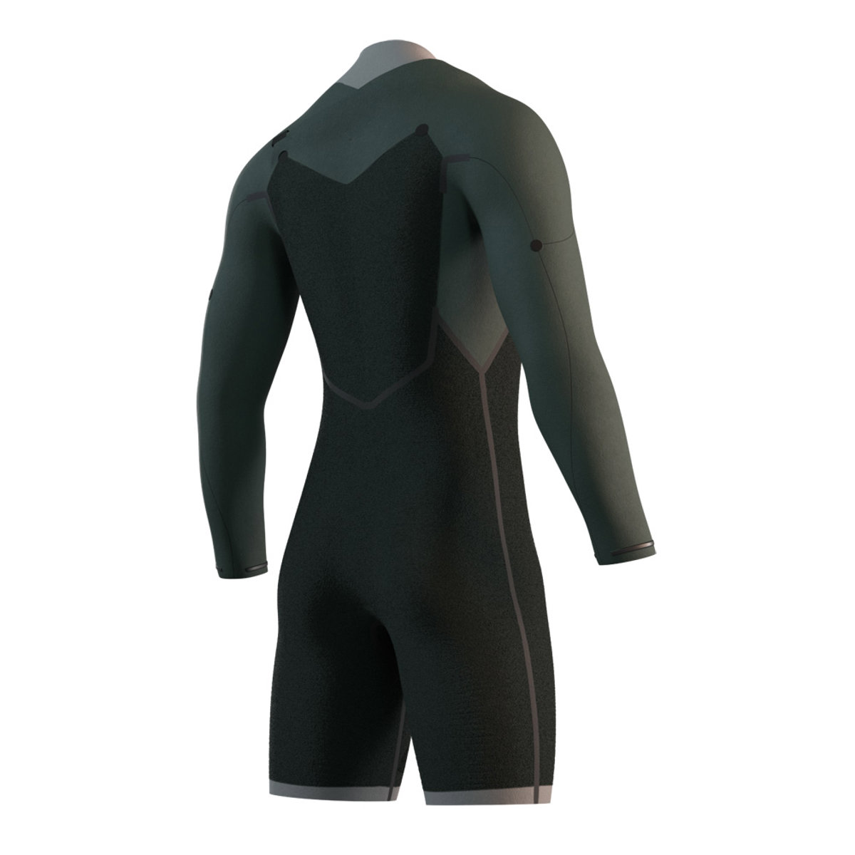 Mystic Motion longarm shorty 3/2 mm borstrits heren zwart 4