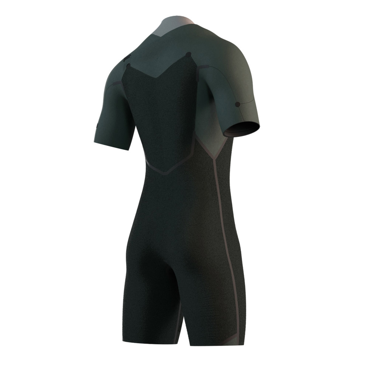 Mystic Motion shorty 3/2 mm borstrits heren zwart 4