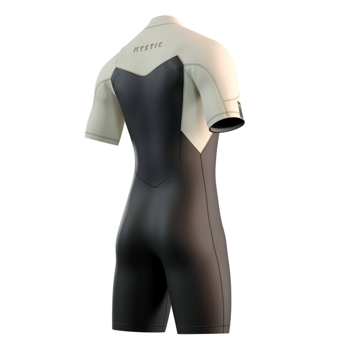 Mystic Motion shorty 3/2 mm borstrits heren zwart/zand 2