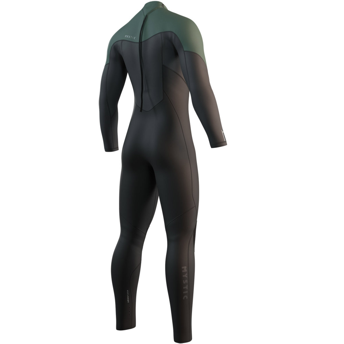 Mystic Star fullsuit wetsuit 4/3 mm rugrits heren groen 2