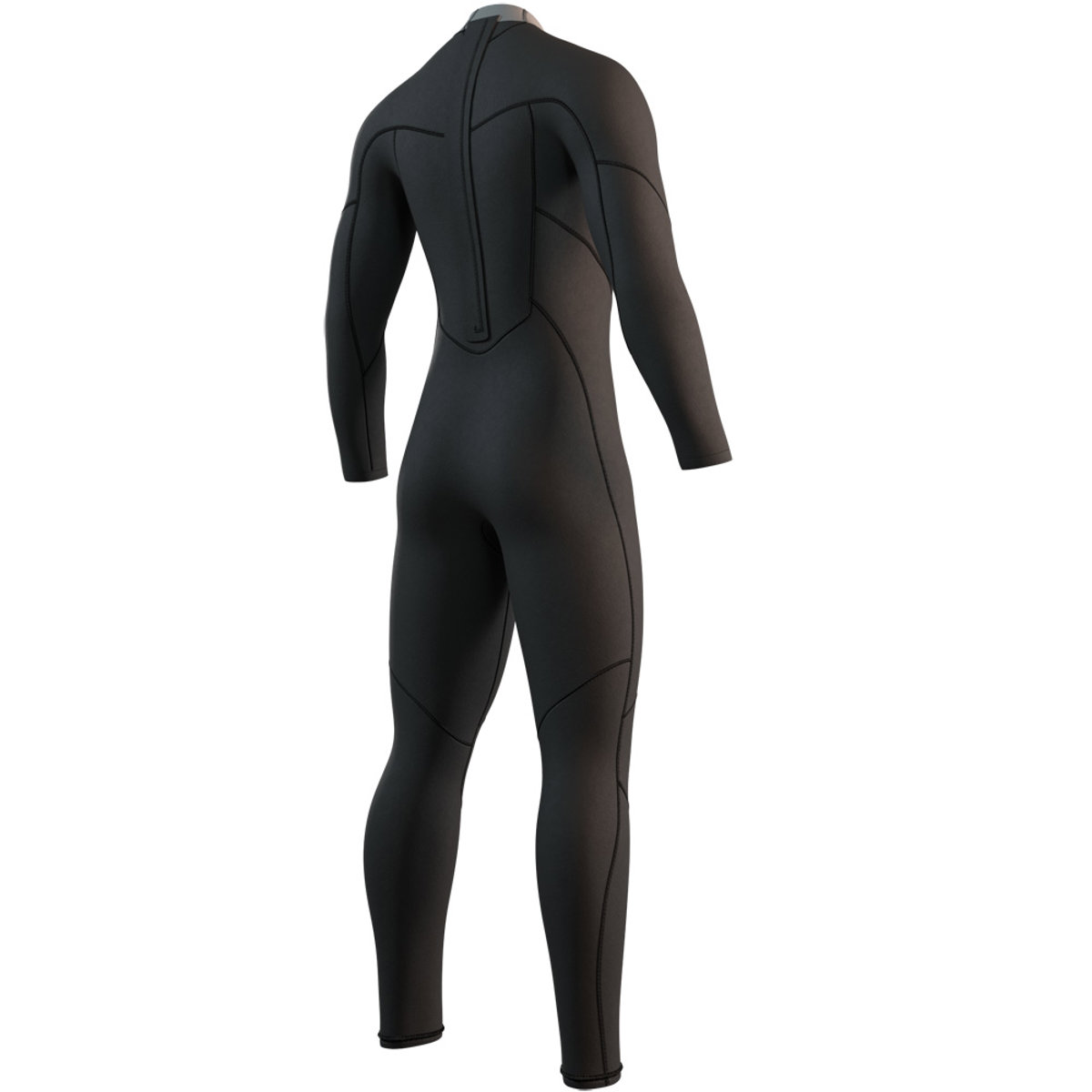 Mystic Brand fullsuit wetsuit 3/2 mm rugrits heren zwart 4