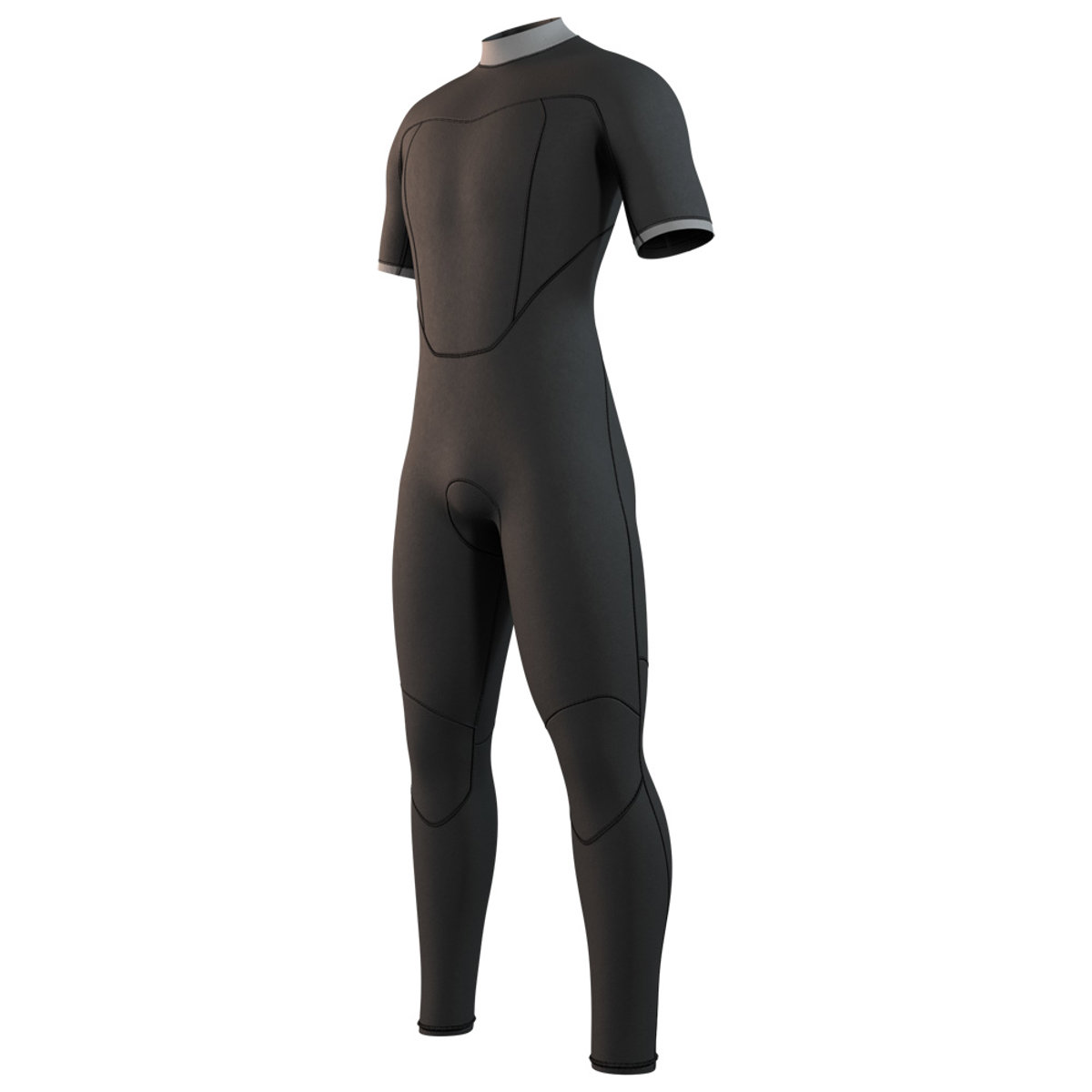 Mystic Brand shortarm wetsuit 3/2 rugrits heren zwart 3