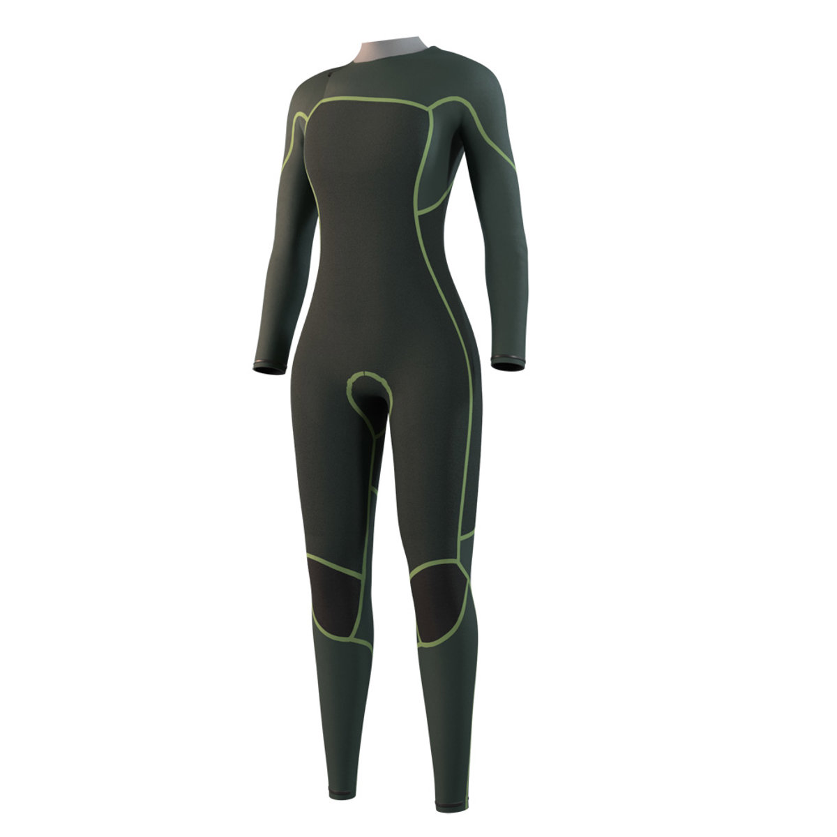 Mystic Evolve fullsuit wetsuit 3/2 mm borstrits dames zwart 3