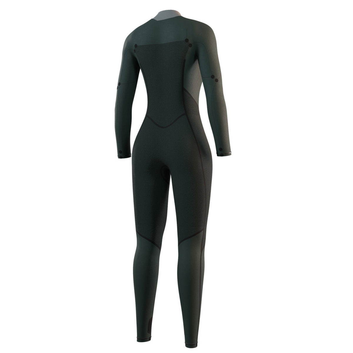 Mystic Haven fullsuit wetsuit 3/2 mm borstrits dames paars 4