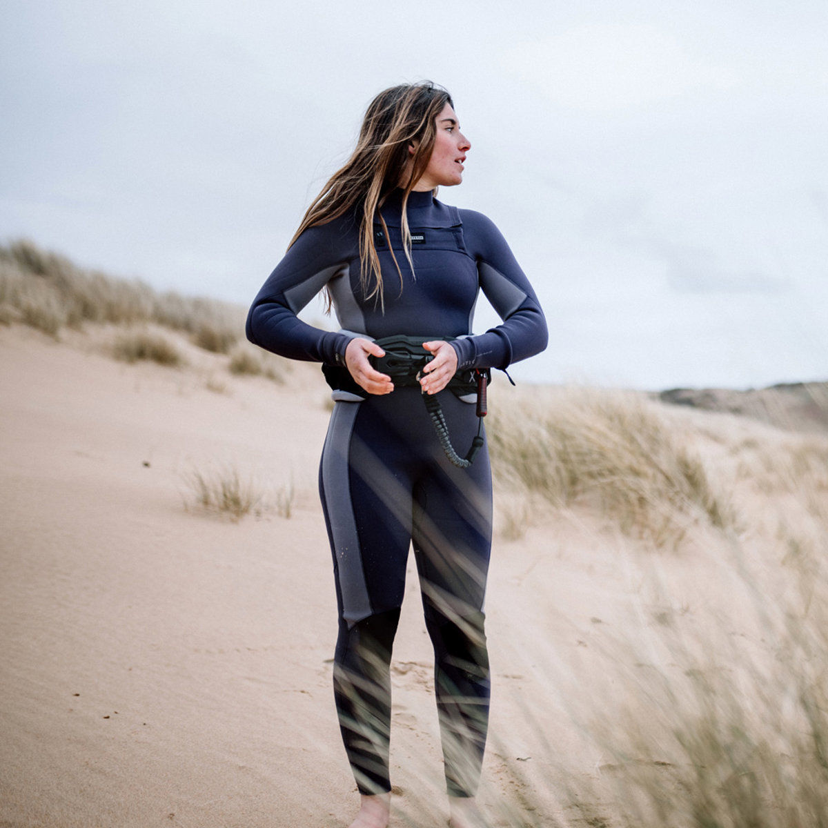 Mystic Haven fullsuit wetsuit 3/2 mm borstrits dames paars 7