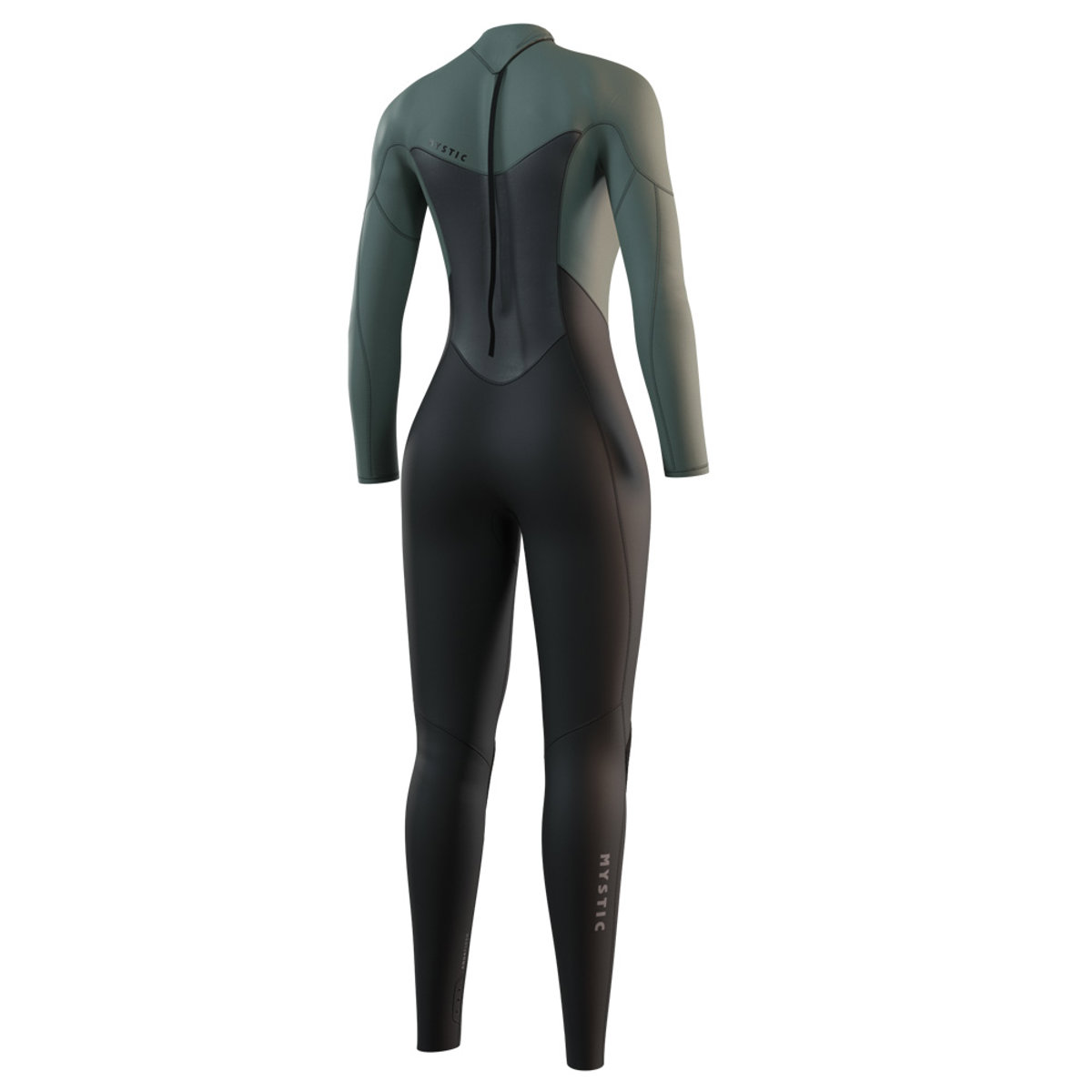 Mystic Star fullsuit wetsuit 3/2 mm rugrits dames groen 2