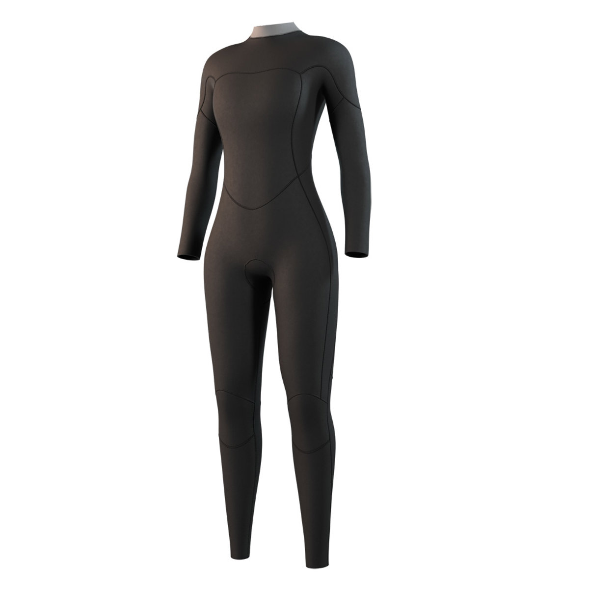 Mystic Brand fullsuit wetsuit 3/2 mm rugrits dames zwart 3