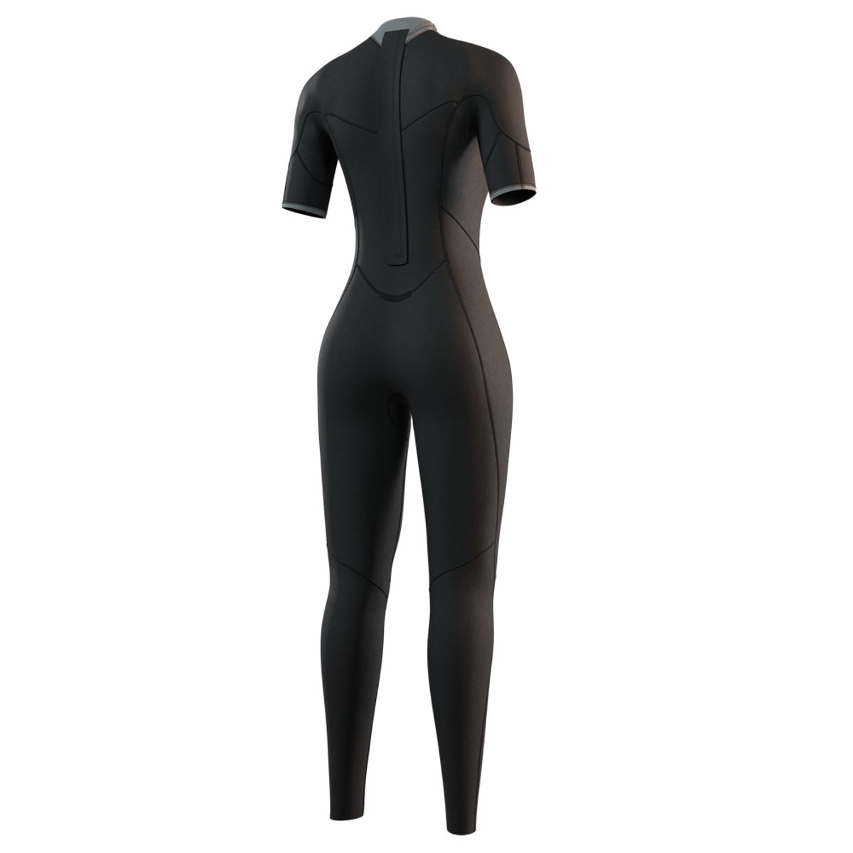 Mystic Brand Shortarm 3/2 mm rugrits dames zwart 4