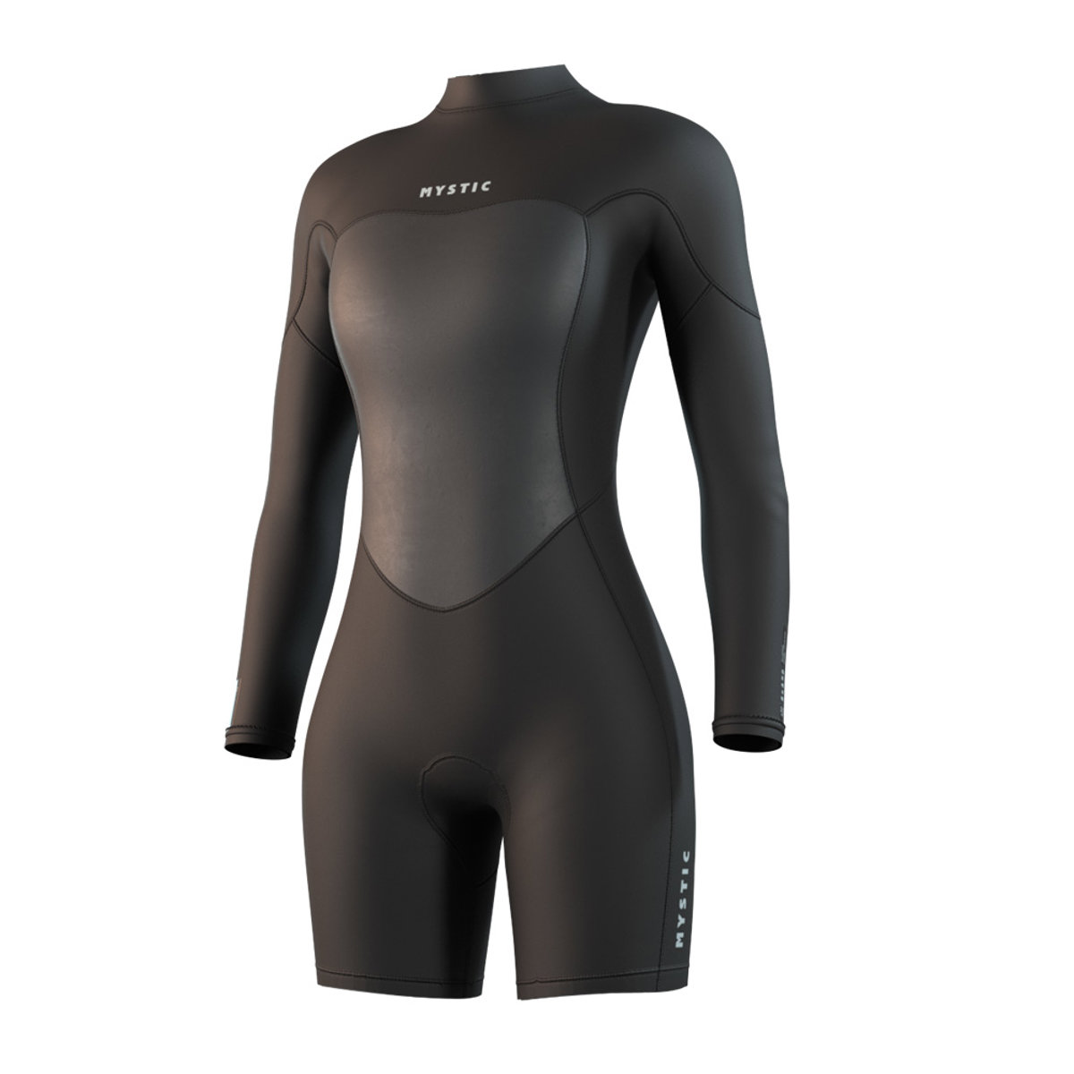 Mystic Brand longarm wetsuit 3/2 mm rugrits dames zwart foto 1