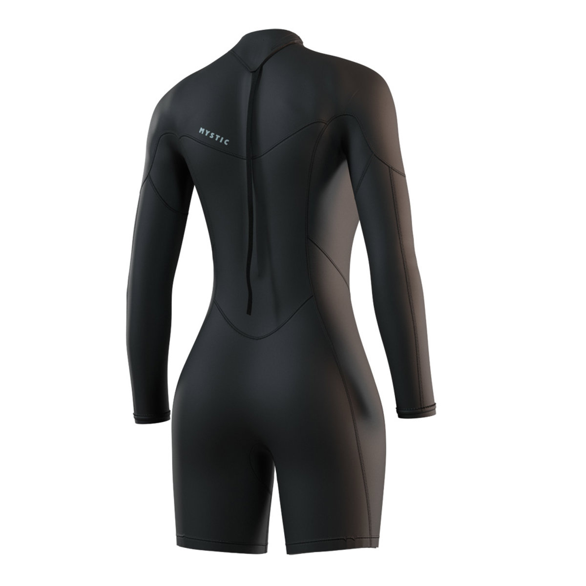 Mystic Brand longarm wetsuit 3/2 mm rugrits dames zwart 2