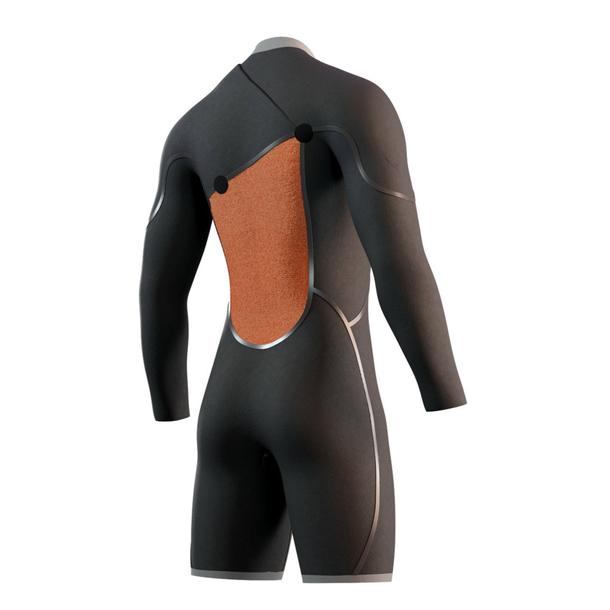 Mystic The One longarm shorty 3/2 mm zipfree heren groen 4