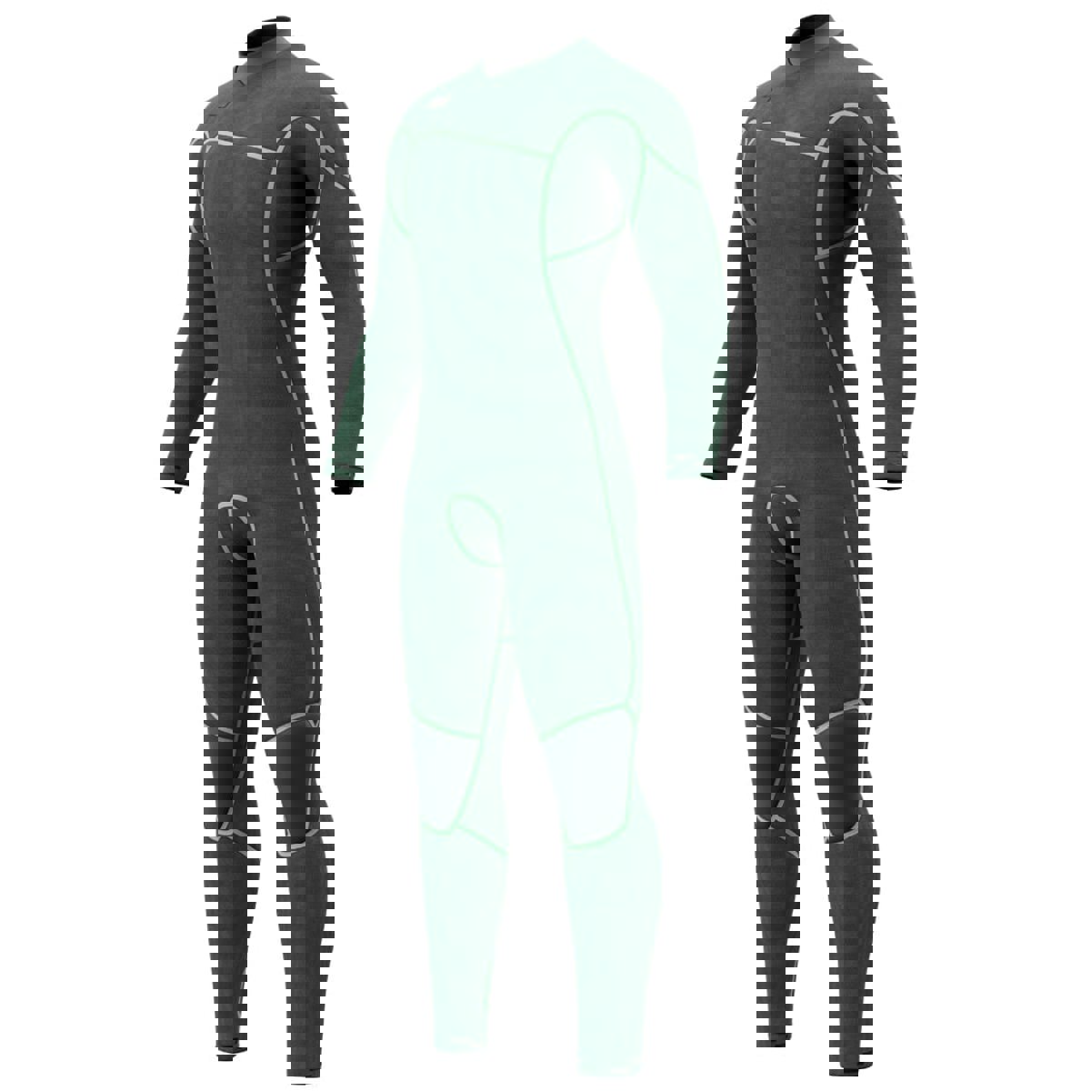 Mystic Majestic fullsuit 5/4 mm borstrits heren zwart 9