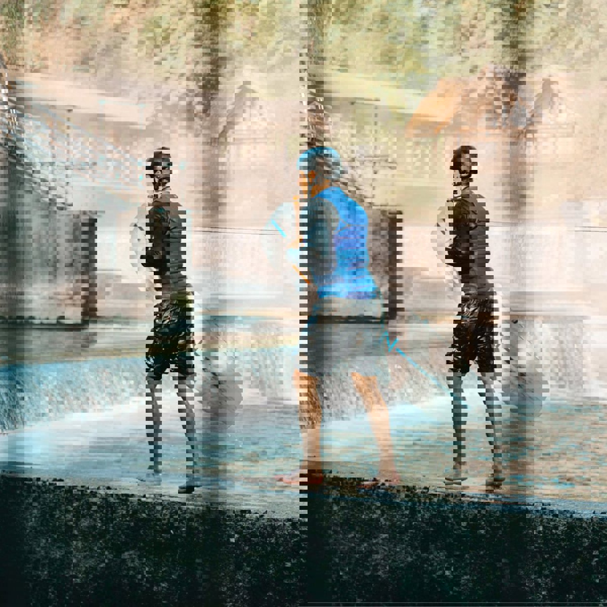 Mystic Mayhem impact vest heren zwart/blauw reversible 11