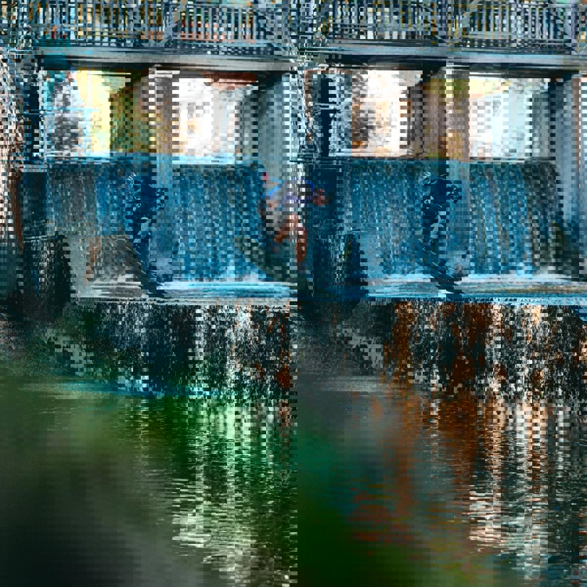 Mystic Mayhem impact vest heren zwart/blauw reversible 12