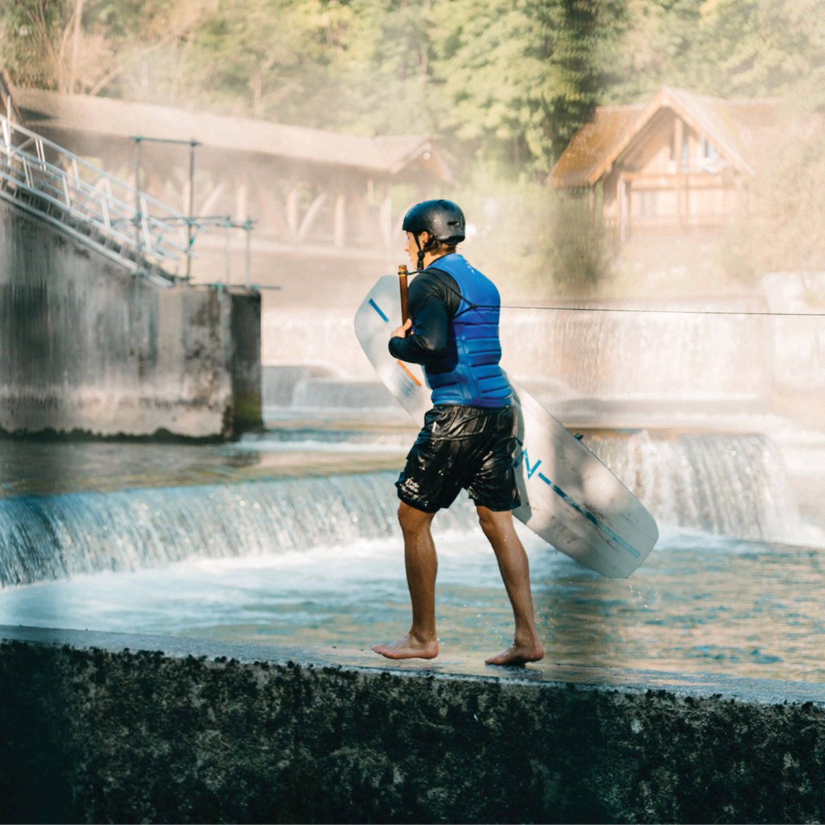 Mystic Mayhem impact vest heren zwart/blauw reversible 6