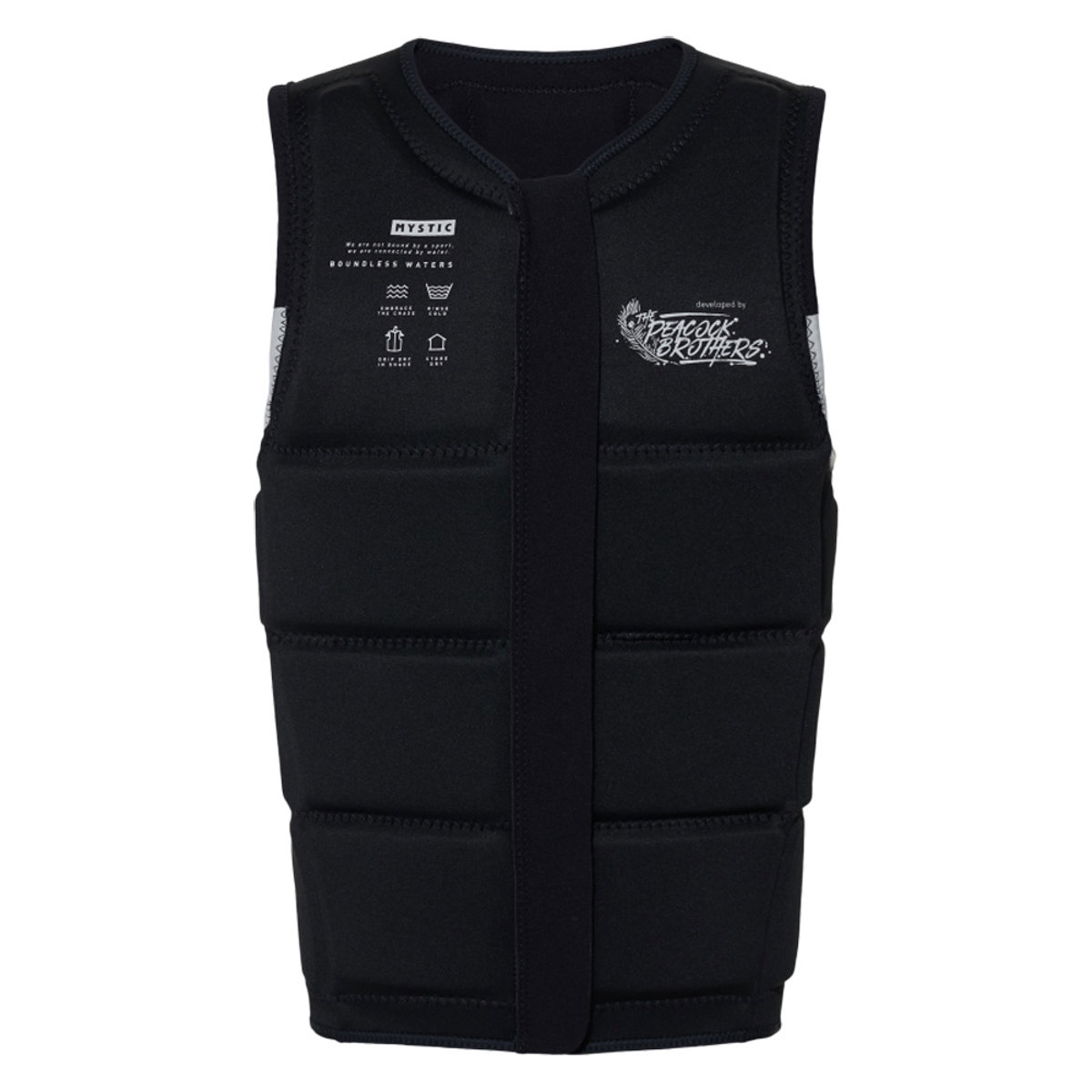Mystic Peacock impact vest heren zwart/wit 3