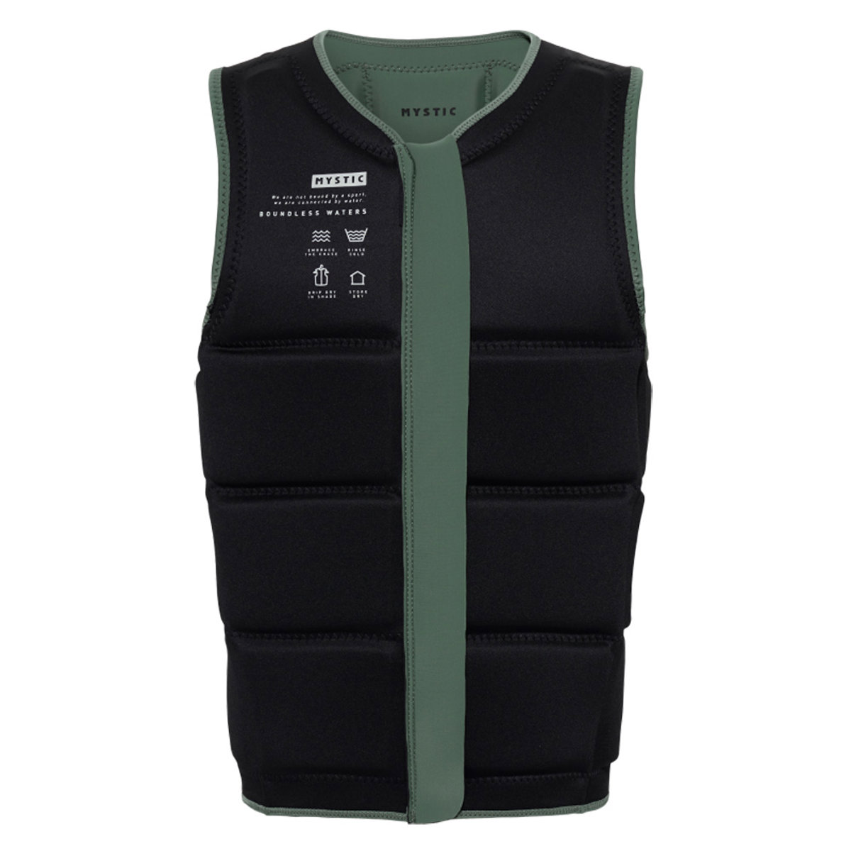 Mystic Star impact vest heren olijf groen 3