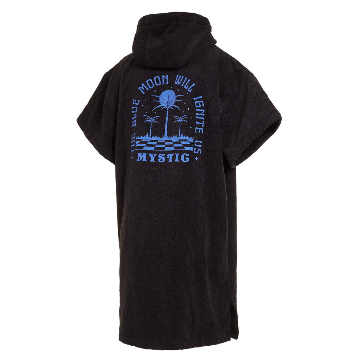 Mystic Poncho Velours Artwork unisex zwart 2