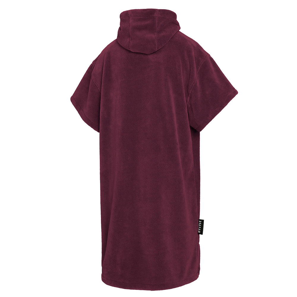  Teddy poncho bordeaux rood 2