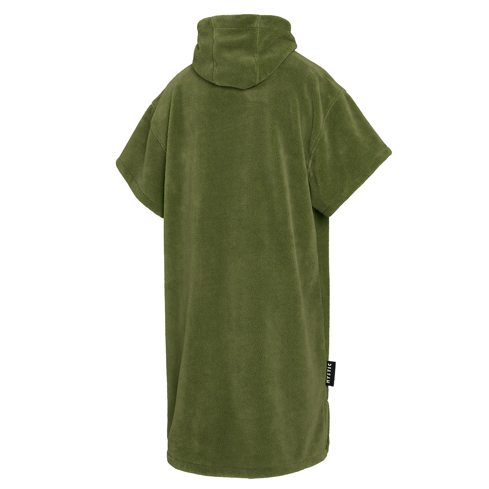 Teddy poncho olijf groen