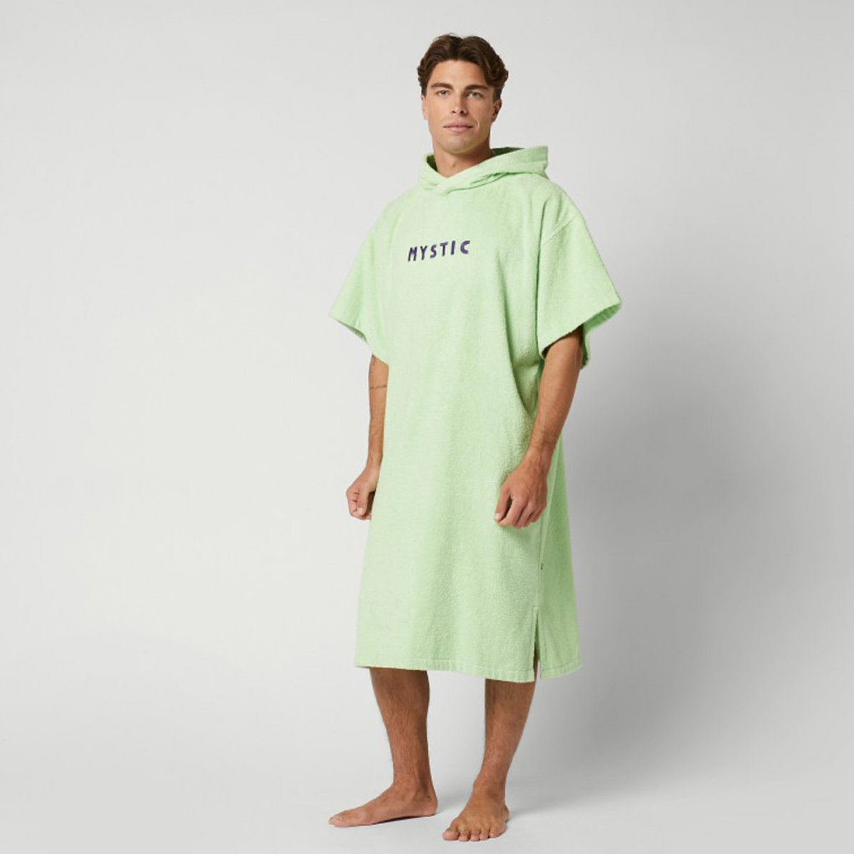 Mystic Brand poncho lime groen 3