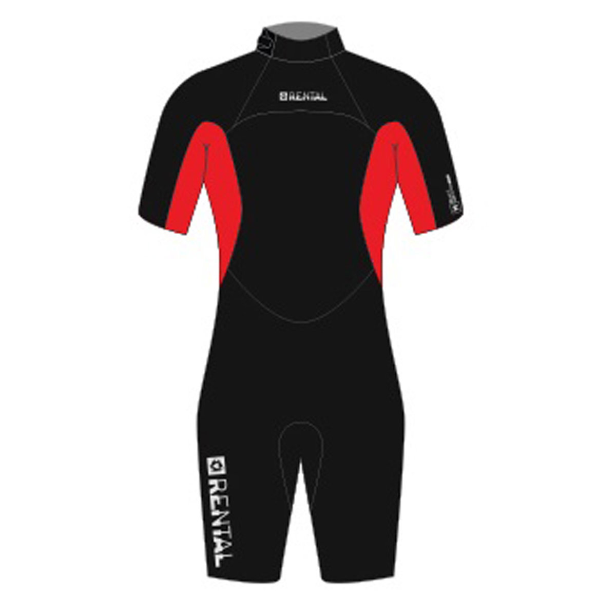 Mystic Rental Shorty 3/2mm rugrits Flatlock Unisex 3