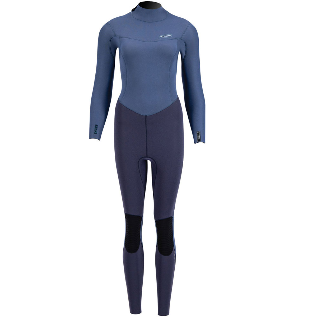 Prolimit Edge fullsuit 3/2 rugrits navy/blauw wetuit dames foto 1