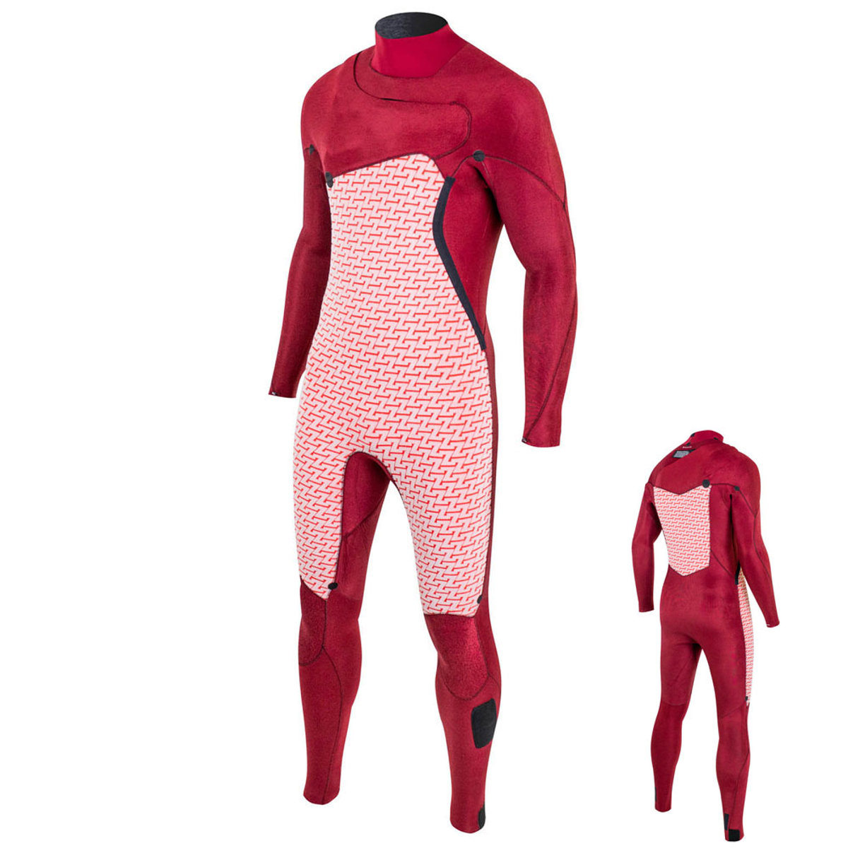 Prolimit Mercury steamer Free-X 4/3 mm borstrits zwart wetsuit heren 3