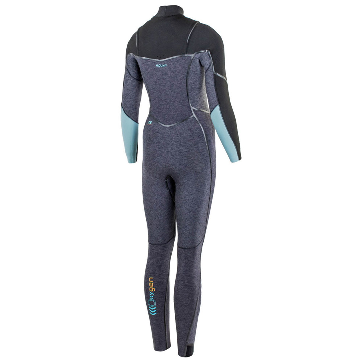 Prolimit Oxygen steamer Freezip 6/4 mm borstrits zwart/grijs/wine wetsuit dames 2