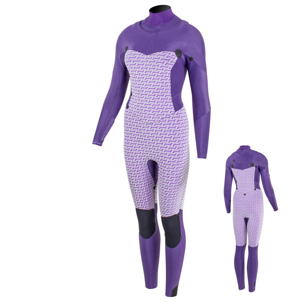 Prolimit Flare steamer DownAirFlex Freezip 5/3 mm borstrits navy wetsuit dames 3