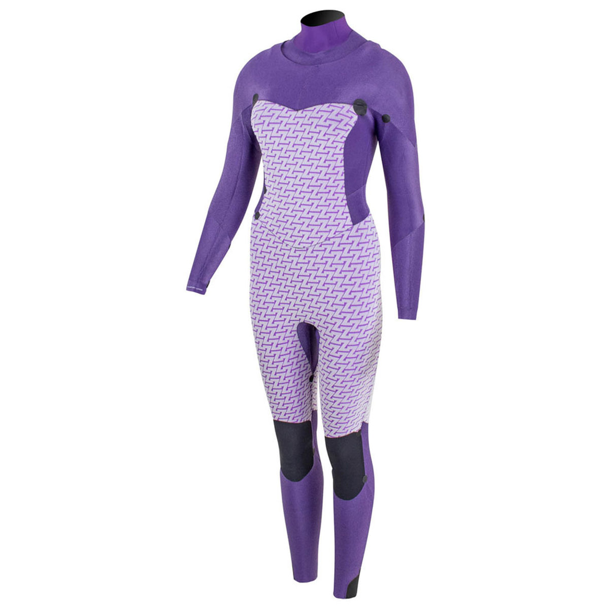 Prolimit Flare steamer DownAirFlex Freezip 4/3 mm borstrits zwart wetsuit dames 3