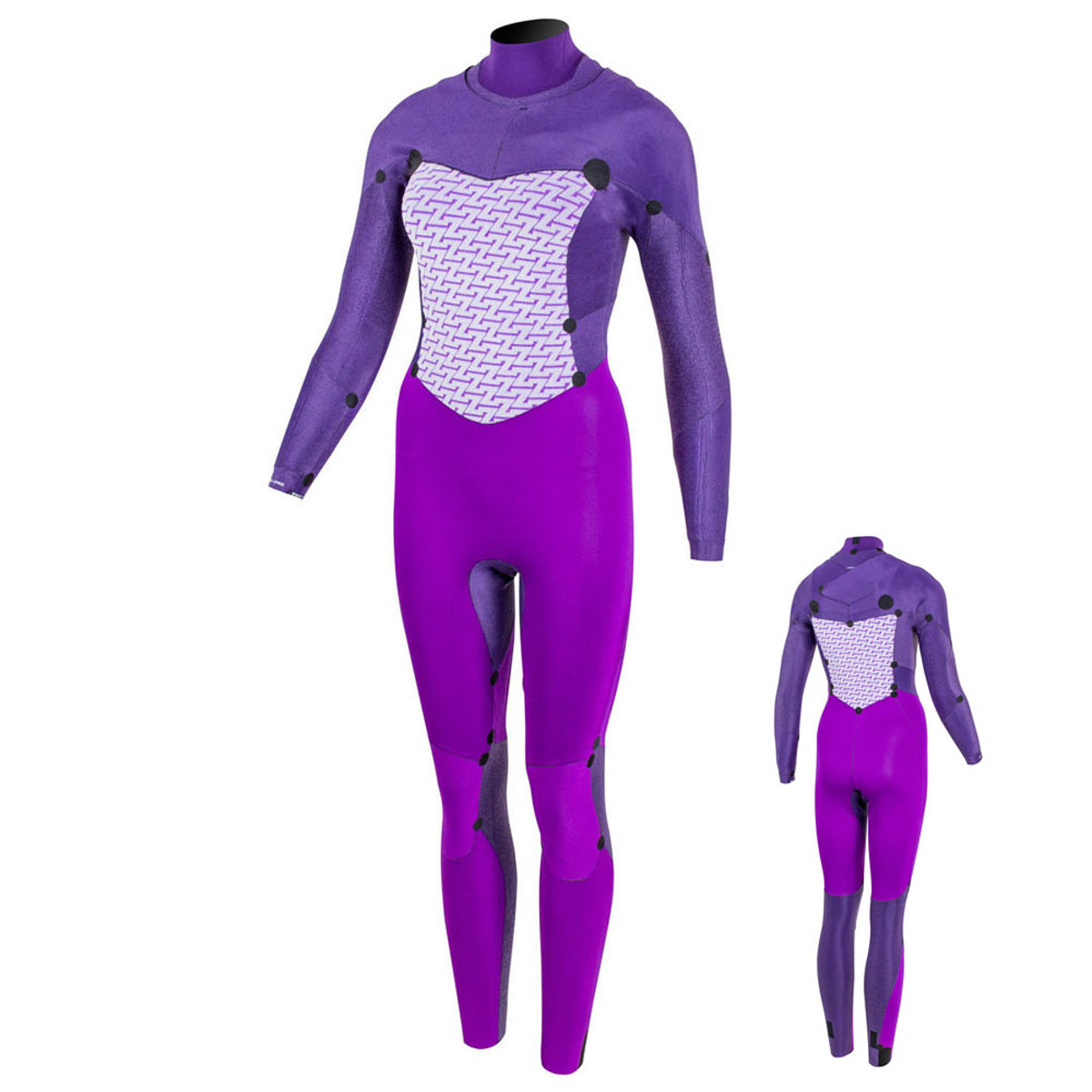 Prolimit Fire steamer Freezip 5/3 mm borstrits grijs wetsuit dames 3
