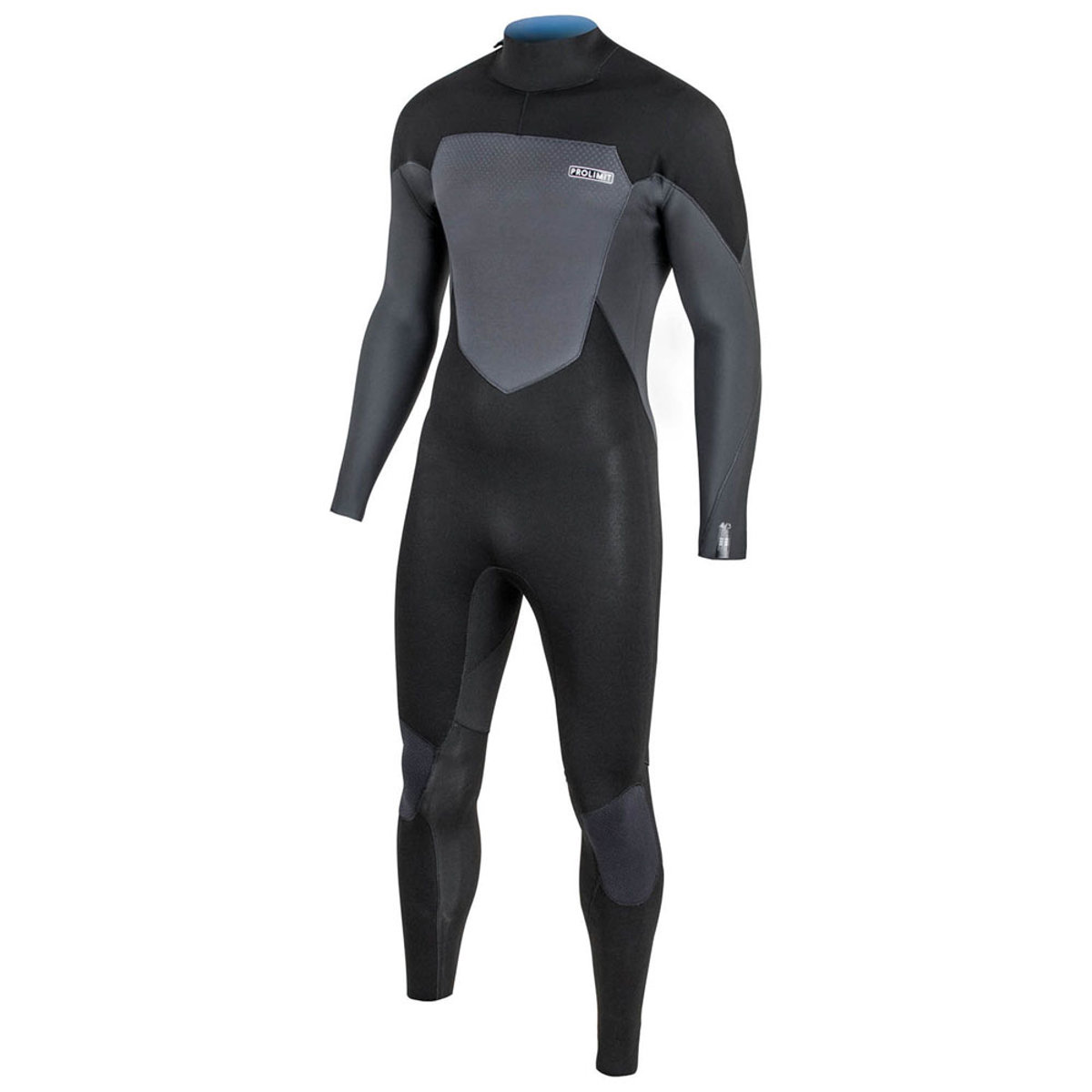 Prolimit Fusion steamer 4/3 mm rugrits zwart wetsuit heren foto 1