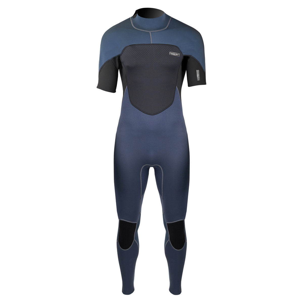 Prolimit Fusion steamer shortarm 3/2 mm rugrits teal/grijs wetsuit heren foto 1