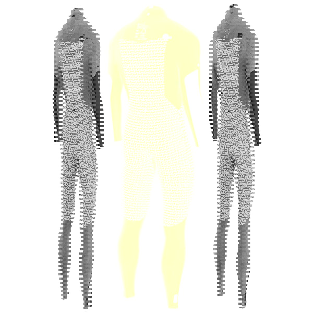 Prolimit Shield foil steamer 4/3 mm borstrits heren zwart 9