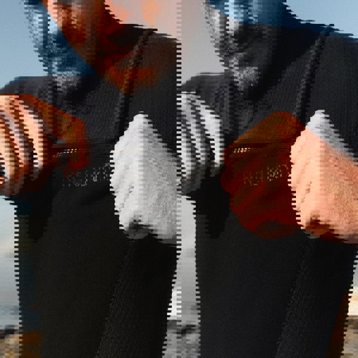 Prolimit Predator steamer wetsuit 4/3 mm borstrits heren zwart 4