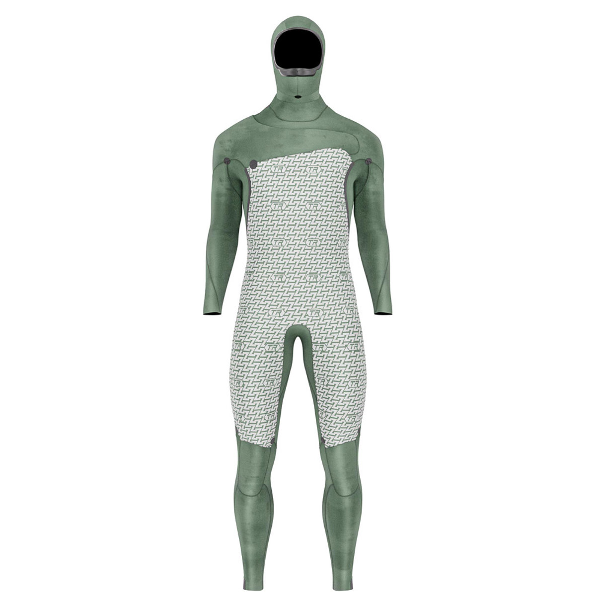 Prolimit Mercury steamer wetsuit 6/4 mm borstrits heren zwart hooded 5