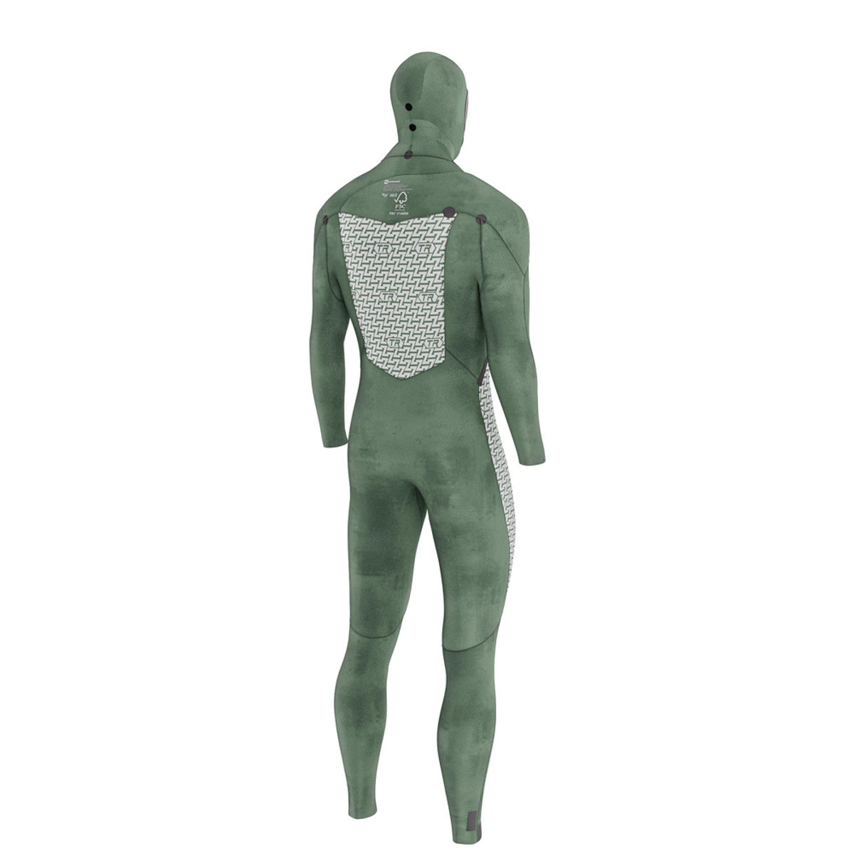 Prolimit Mercury steamer wetsuit 6/4 mm borstrits heren zwart hooded 6