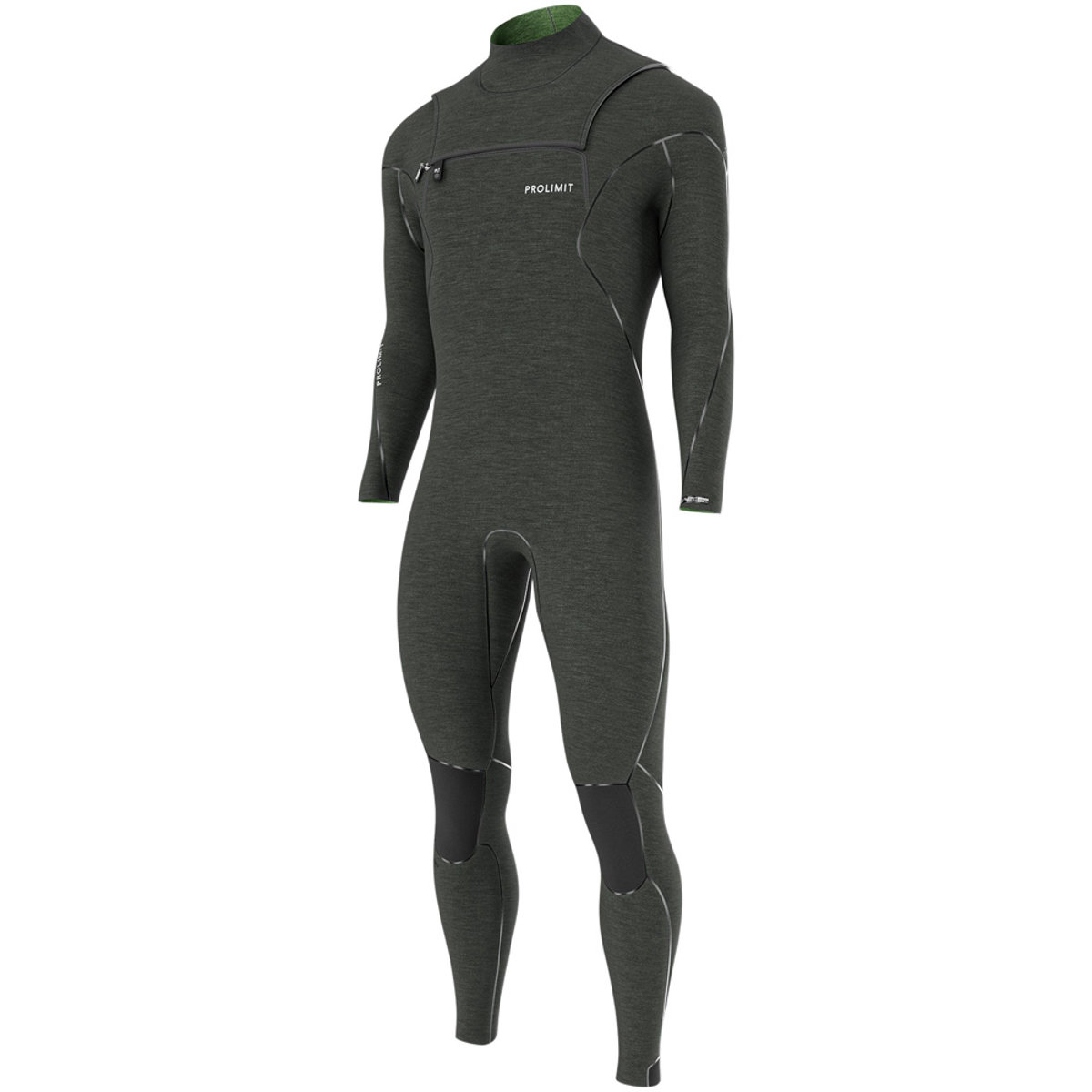 Prolimit Mercury steamer wetsuit 4/3 mm borstrits heren zwart 2